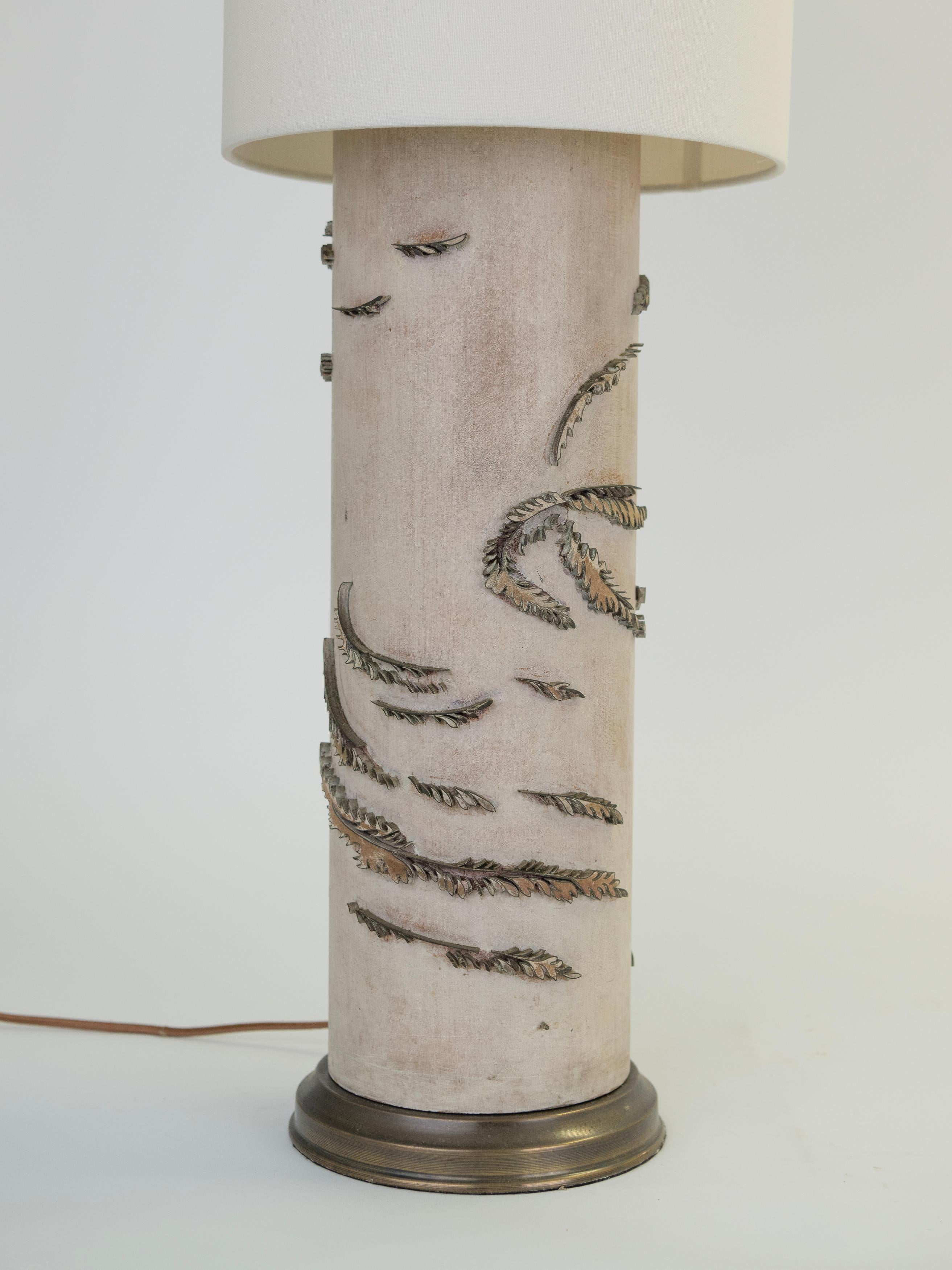 Paire de lampes de table en papier peint du début du 20e siècle en vente 2