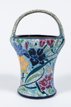Early 20th Century Amphora Campina Basket Vase