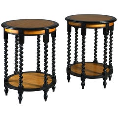 Pair of Early 20th Century Anglo-Indian Occasional Tables