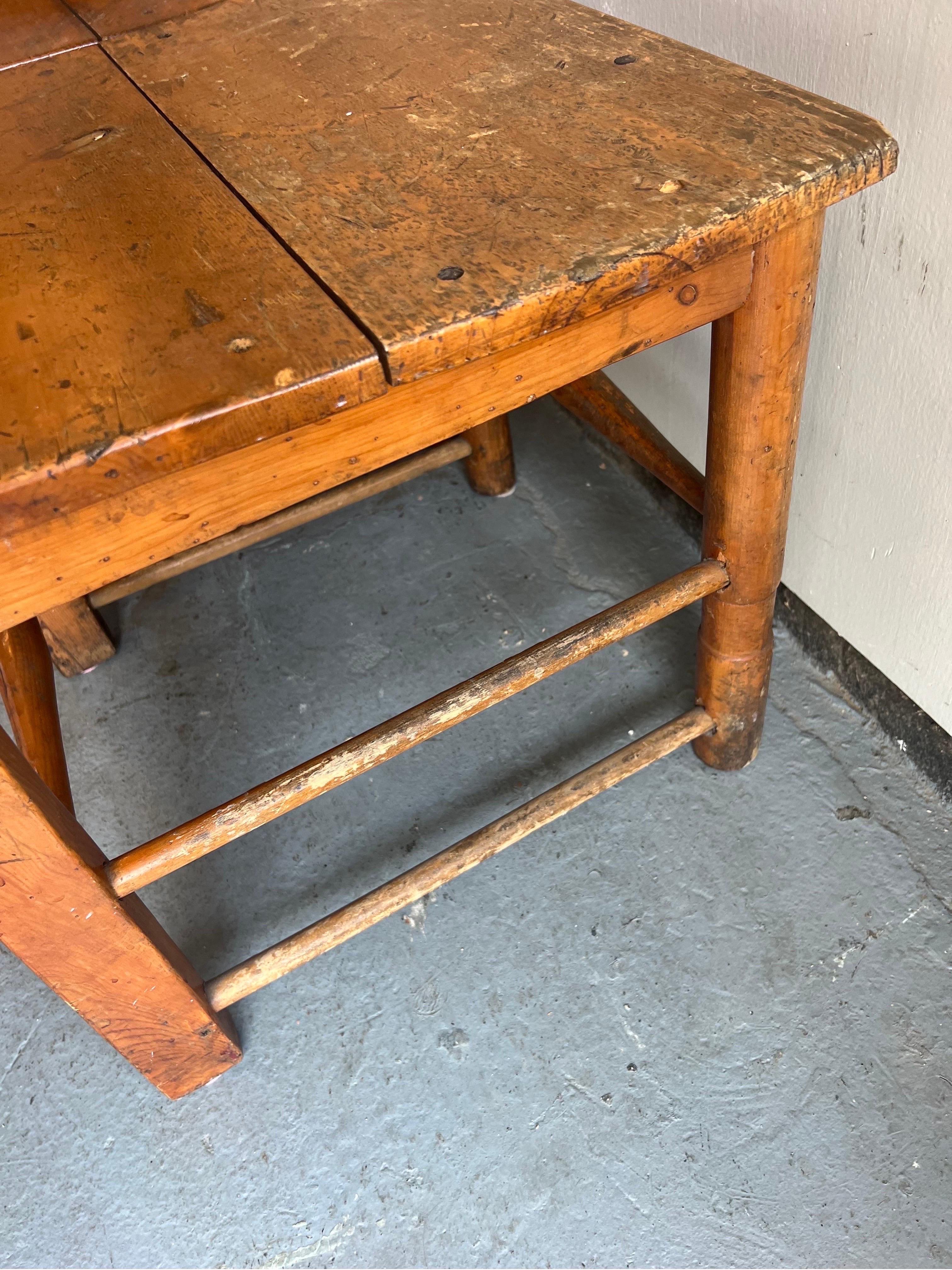 Pair of Early 20th Century Antique French Country Style Chairs In Fair Condition In Los Angeles, CA