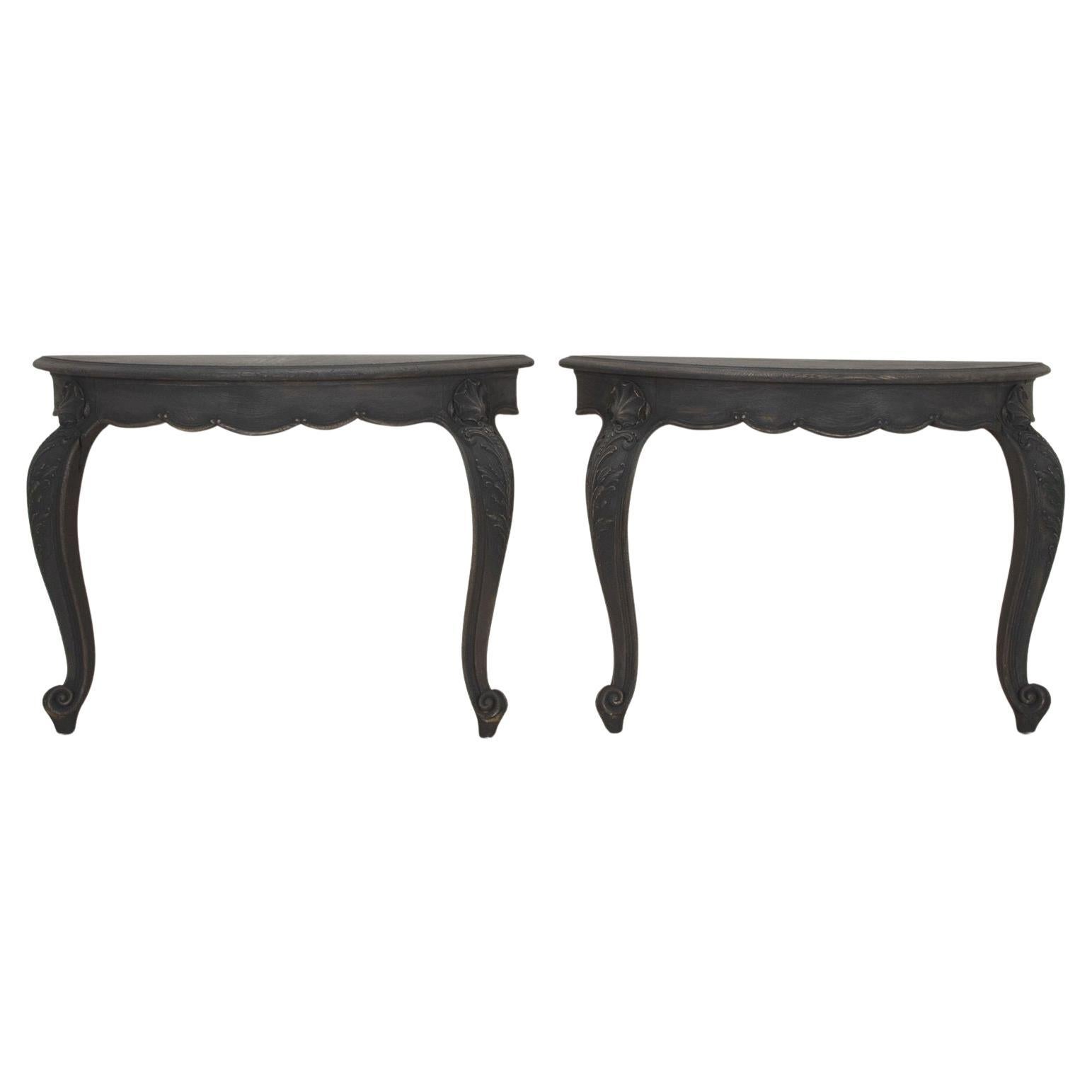 Paire de tables console Art Nouveau du début du 20ème siècle en vente