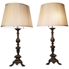 Pair of Early 20th Century Baroque Style Caldwell Table Lamps