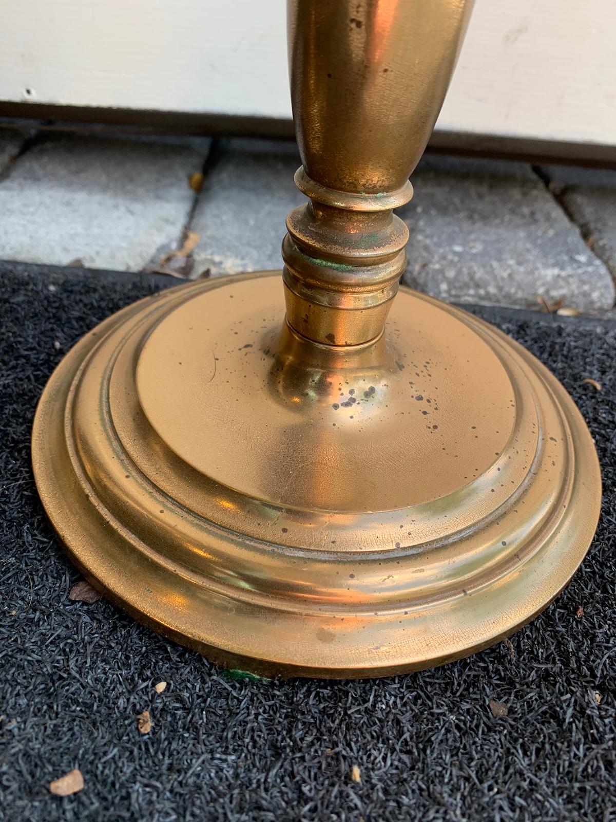 Pair of Early 20th Century Bronze Candlesticks 6