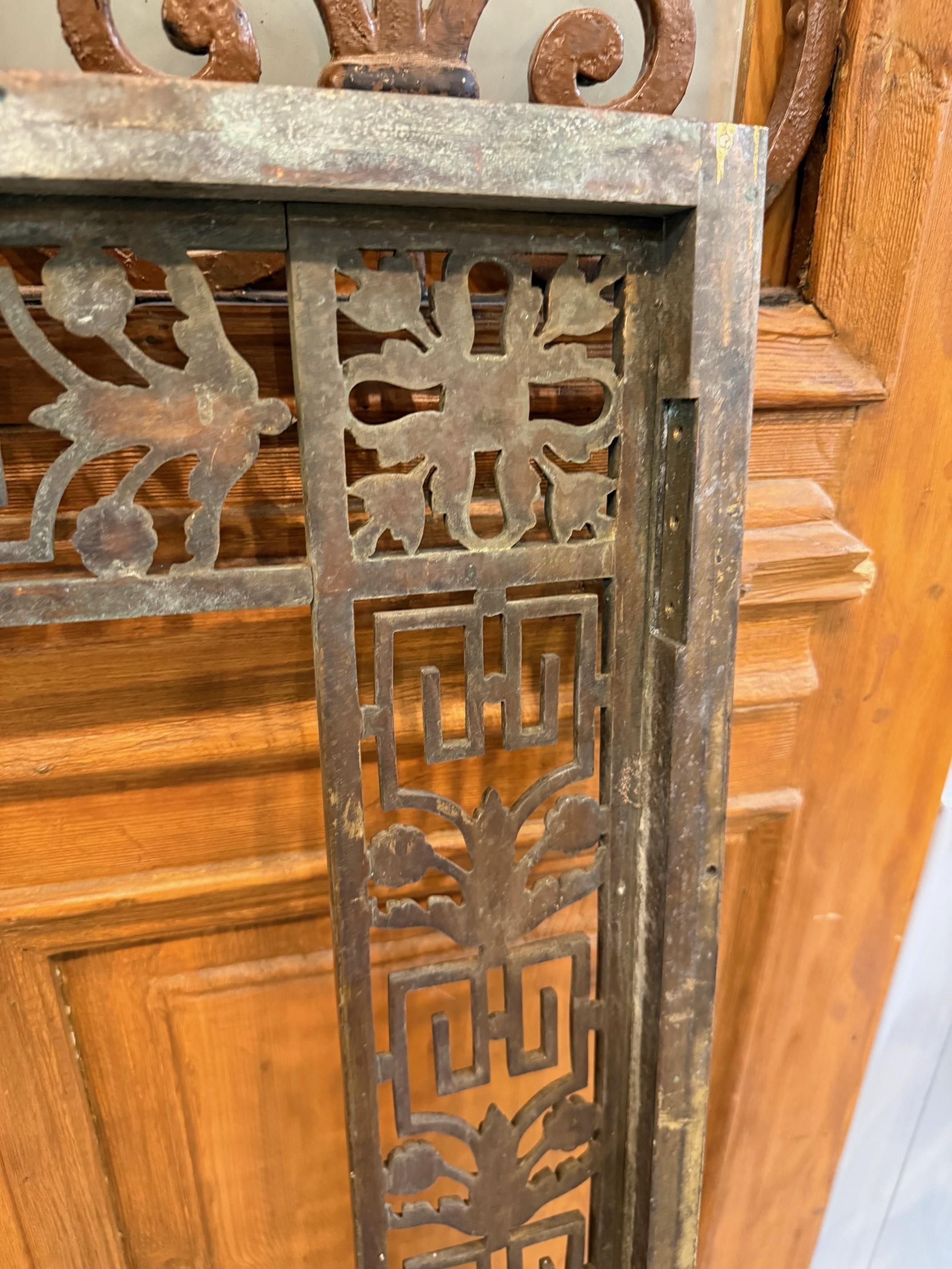 Pair of Early 20th Century Bronze Panels, Signed John Polachek Bronze & Iron Co. For Sale 13