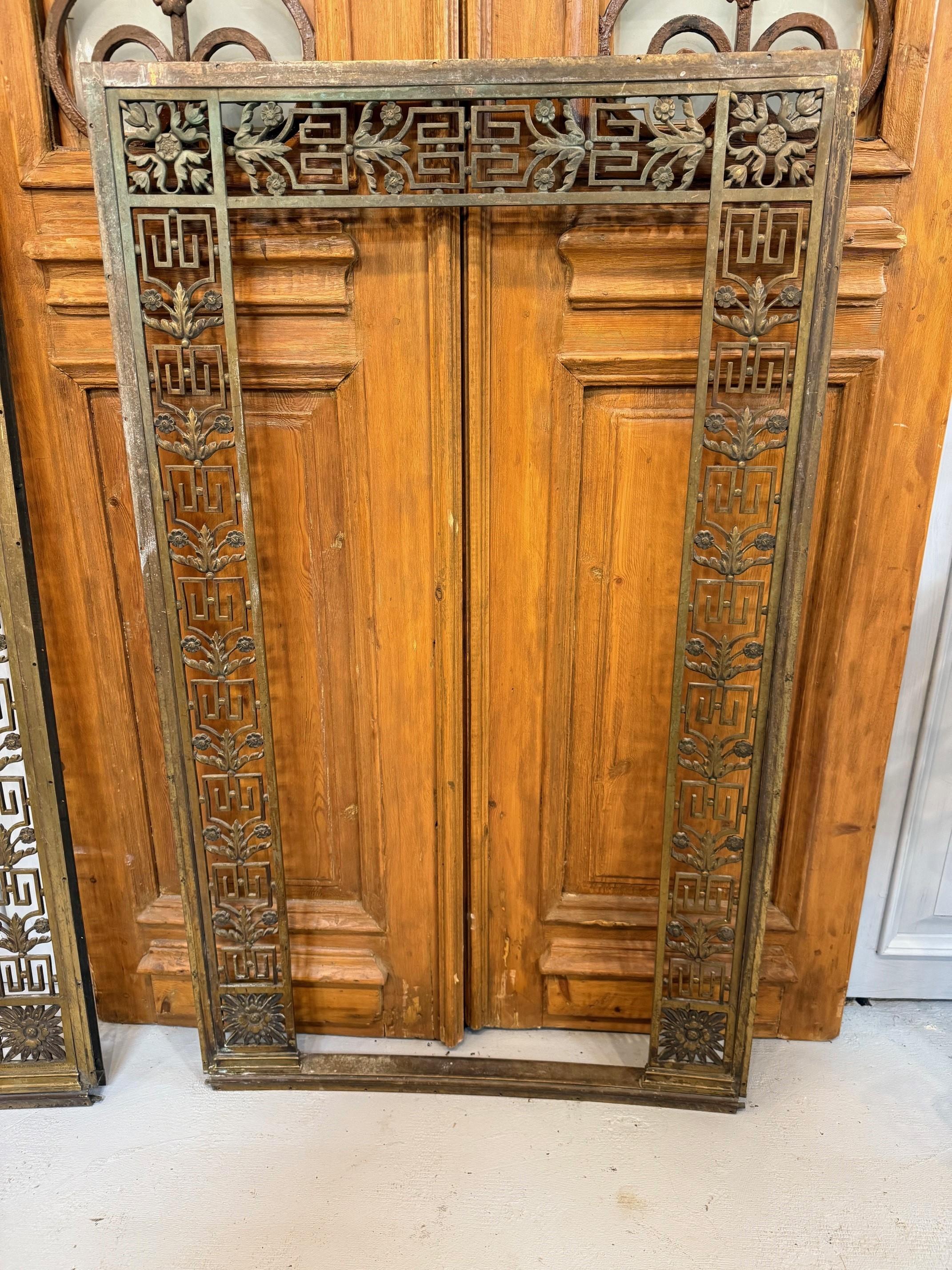 American Pair of Early 20th Century Bronze Panels, Signed John Polachek Bronze & Iron Co. For Sale