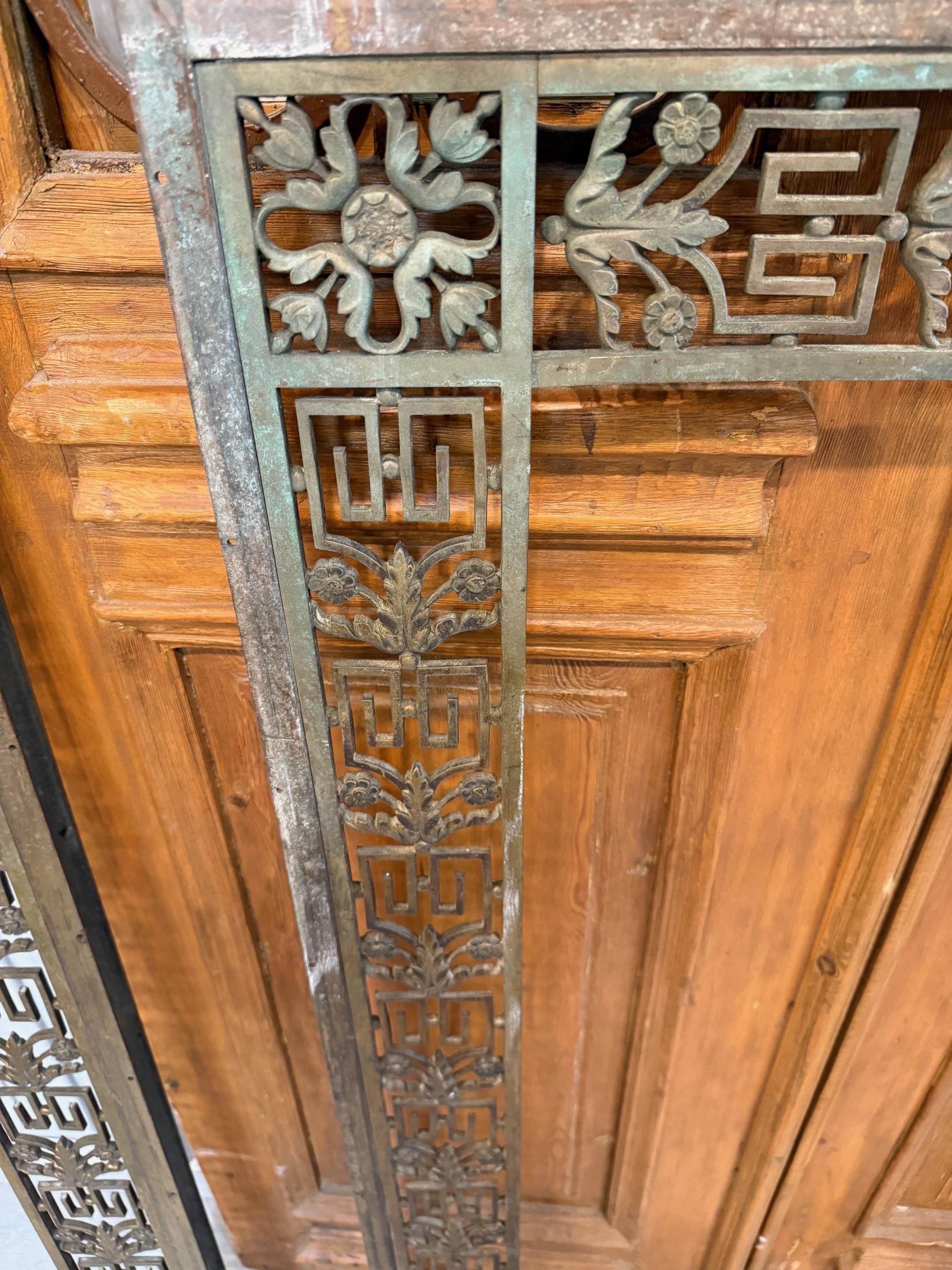 Pair of Early 20th Century Bronze Panels, Signed John Polachek Bronze & Iron Co. In Good Condition For Sale In Stamford, CT