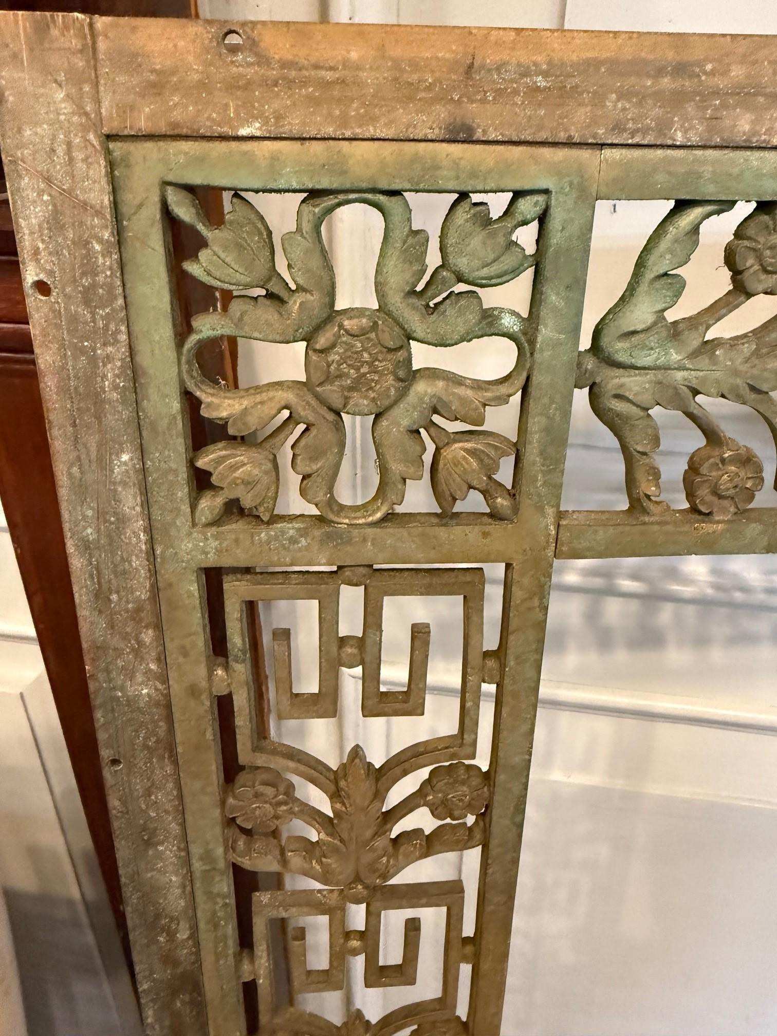Pair of Early 20th Century Bronze Panels, Signed John Polachek Bronze & Iron Co. For Sale 4