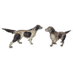 Pair of Early 20th Century Cast Iron English Setters Hubley