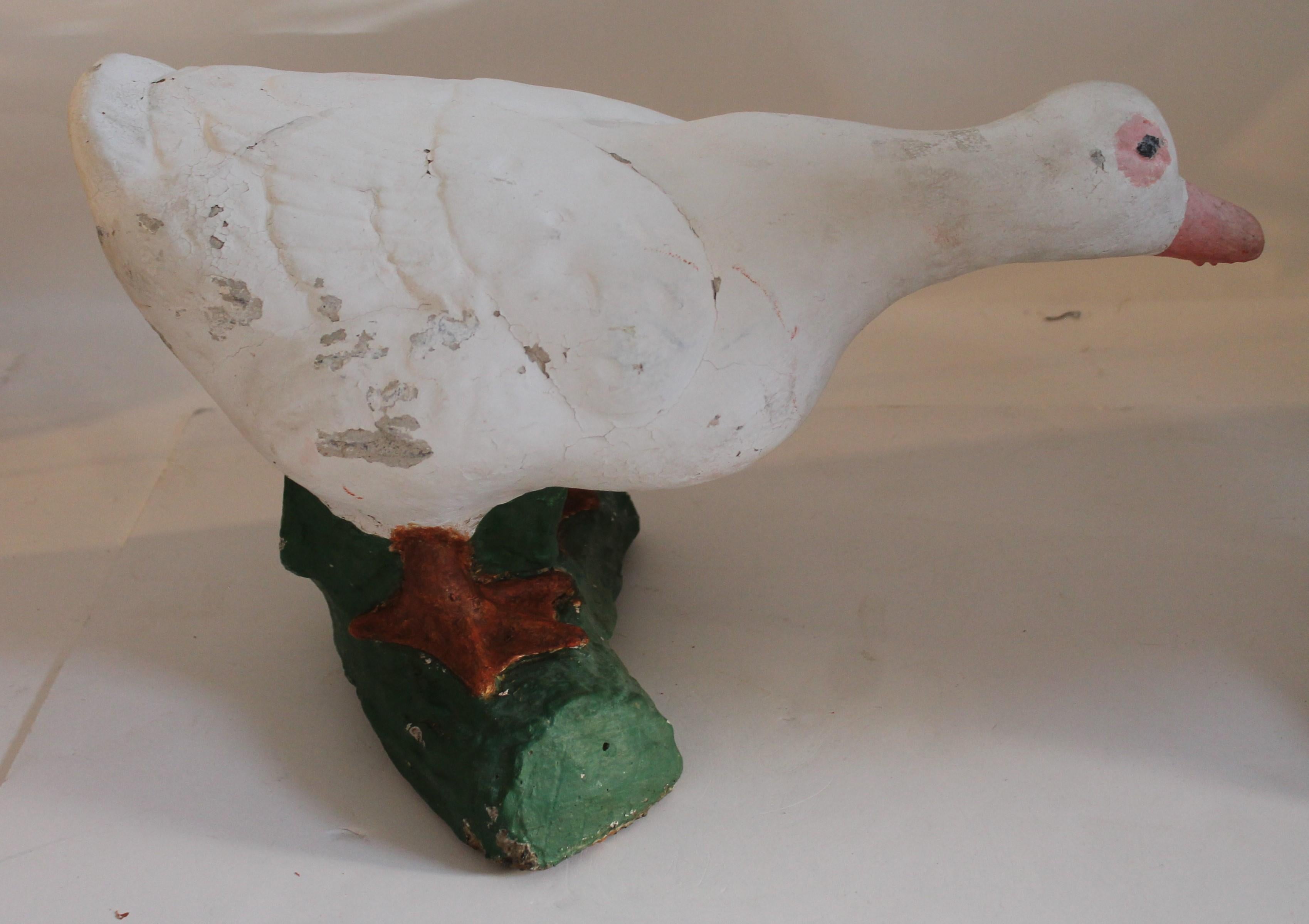 Country Pair of Early 20th Century Cement Ducks For Sale