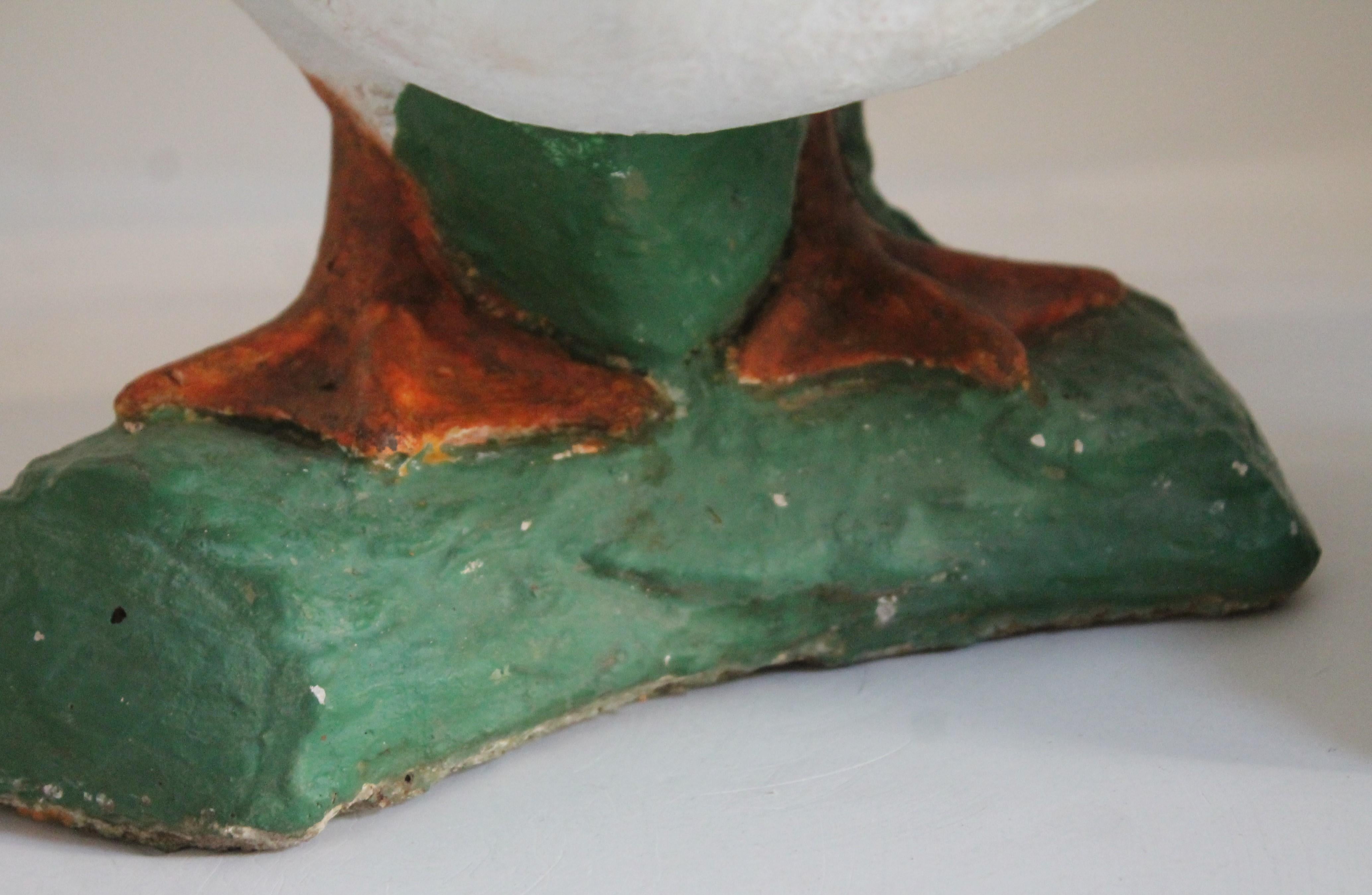 Hand-Crafted Pair of Early 20th Century Cement Ducks For Sale