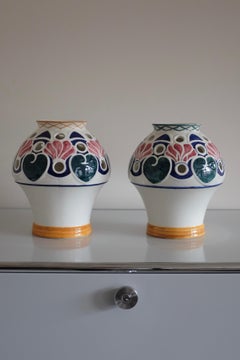 Pair of Early 20th century Ceramic Vases by Alf Wallander