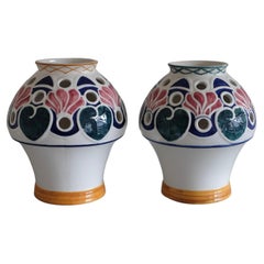 Pair of Early 20th century Ceramic Vases by Alf Wallander