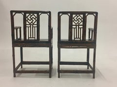 Pair of Early 20th Century Chinese Bamboo Armchairs