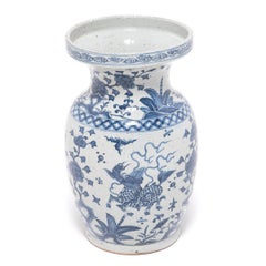 Pair of Chinese Blue and White Qilin Vases, c. 1900