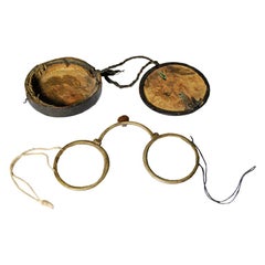 Antique Pair of Chinese Eyeglasses with Original Case, c. 1900