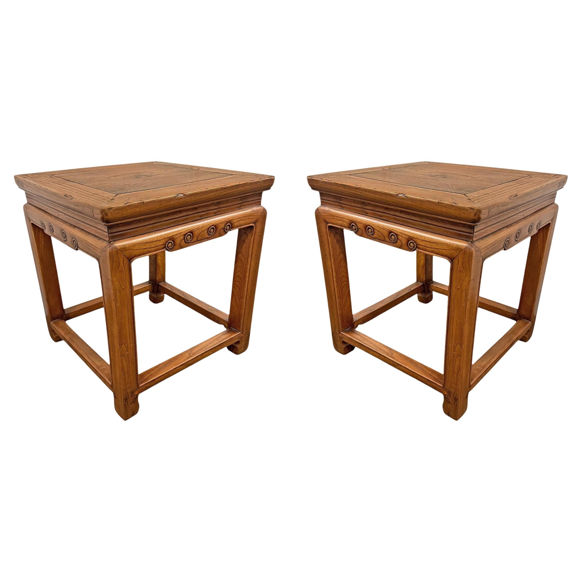 Pair of Early 20th Century Chinese Stools For Sale