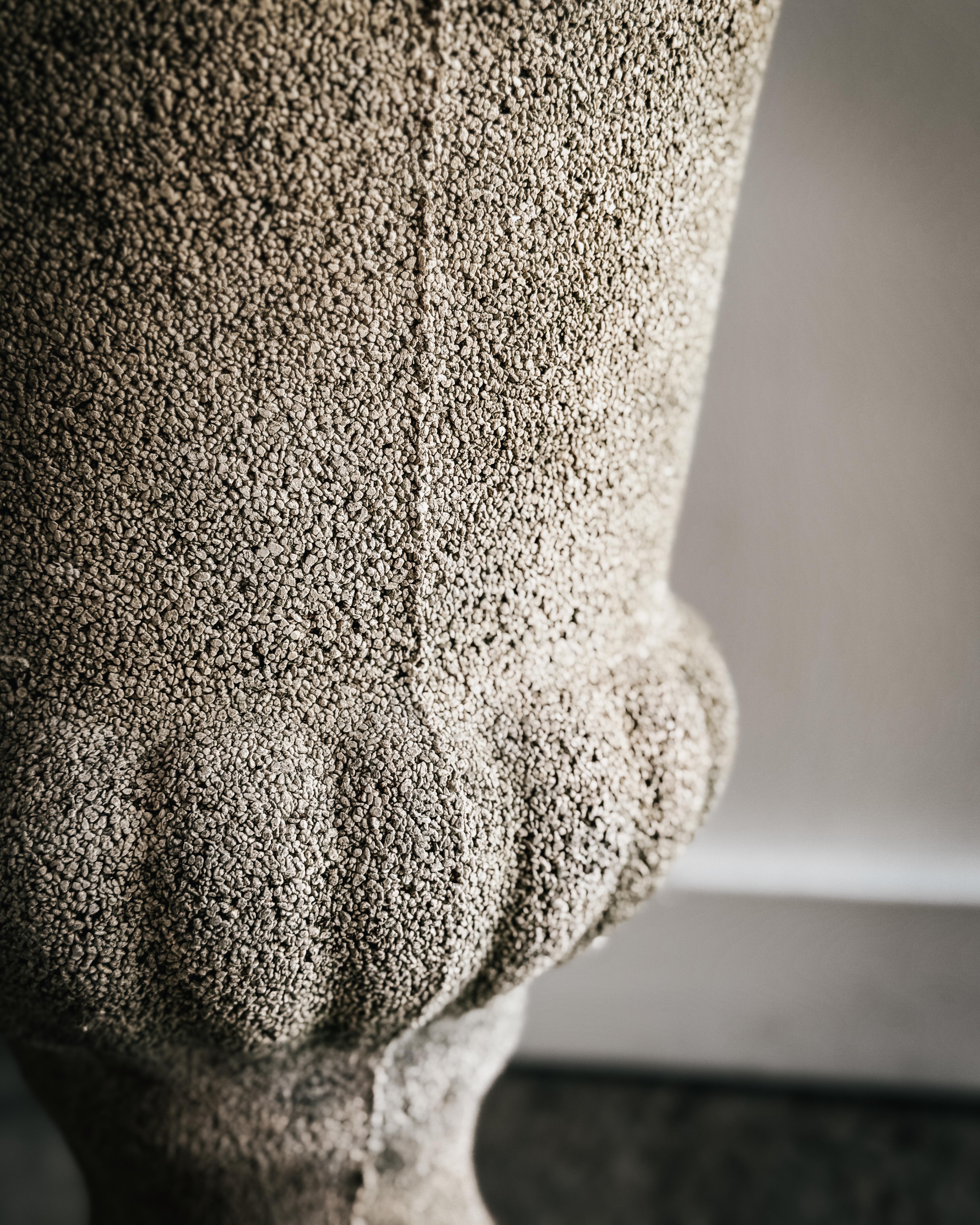 Pair of Early 20th Century Classic French Cement Urn Planters For Sale 7