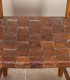 Pair of Early 20th Century Cotswold School Ladder Back Armchairs by Gordon Russe