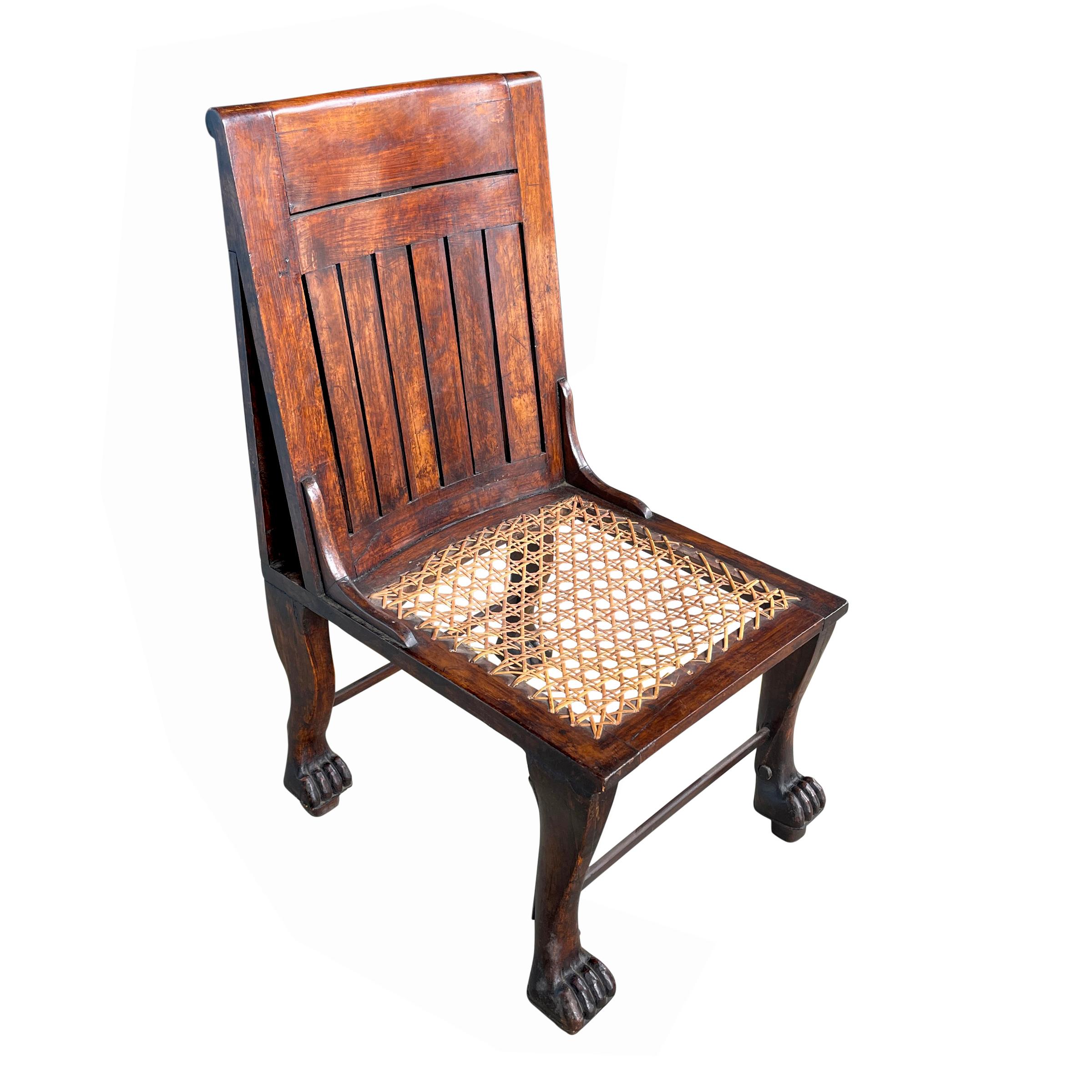 Pair of Early 20th Century English Egyptian Revival Chairs 2
