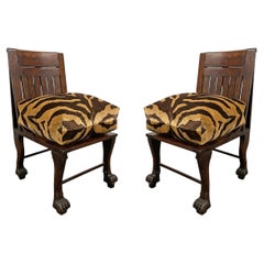 Pair of Early 20th Century English Egyptian Revival Chairs