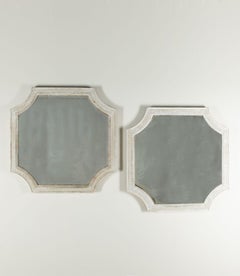 Pair of Early 20th Century English Painted Pine Mirrors
