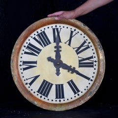 Pair of Early 20th Century English Toleware Clock Faces