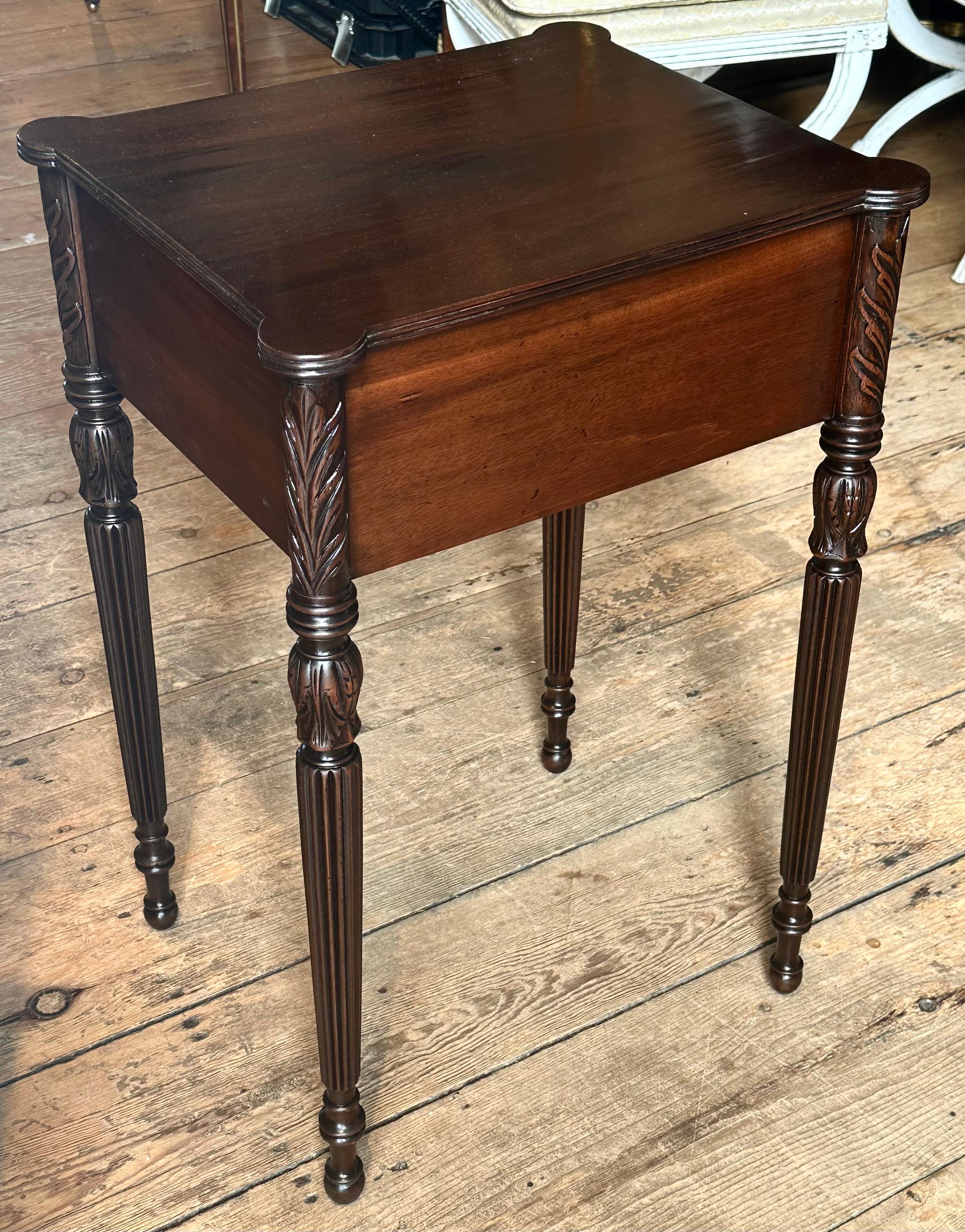 Mahogany Pair of Early 20th Century Federal Side Tables in Style of Thomas Seymour