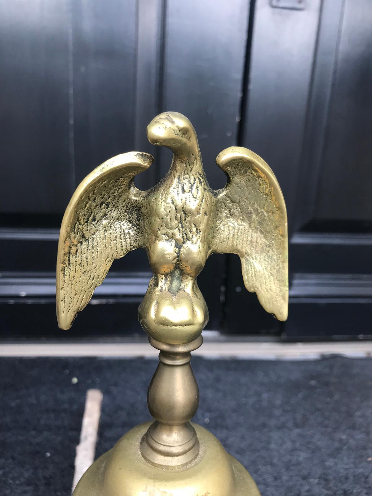 Pair of Early 20th Century Federal Style Andirons with Eagles For Sale 2