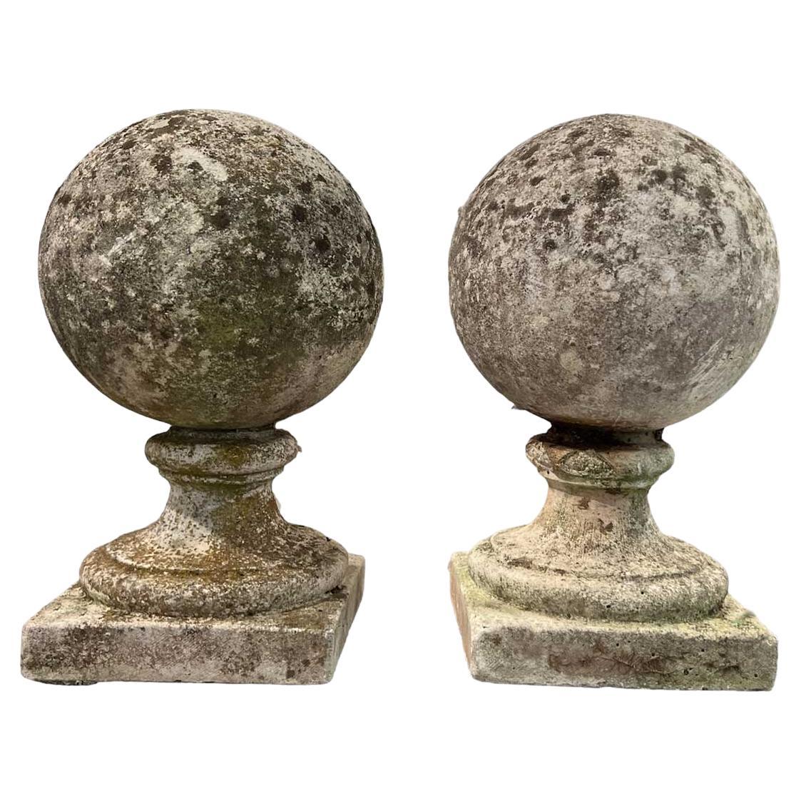 Pair of Early 20th Century Finials