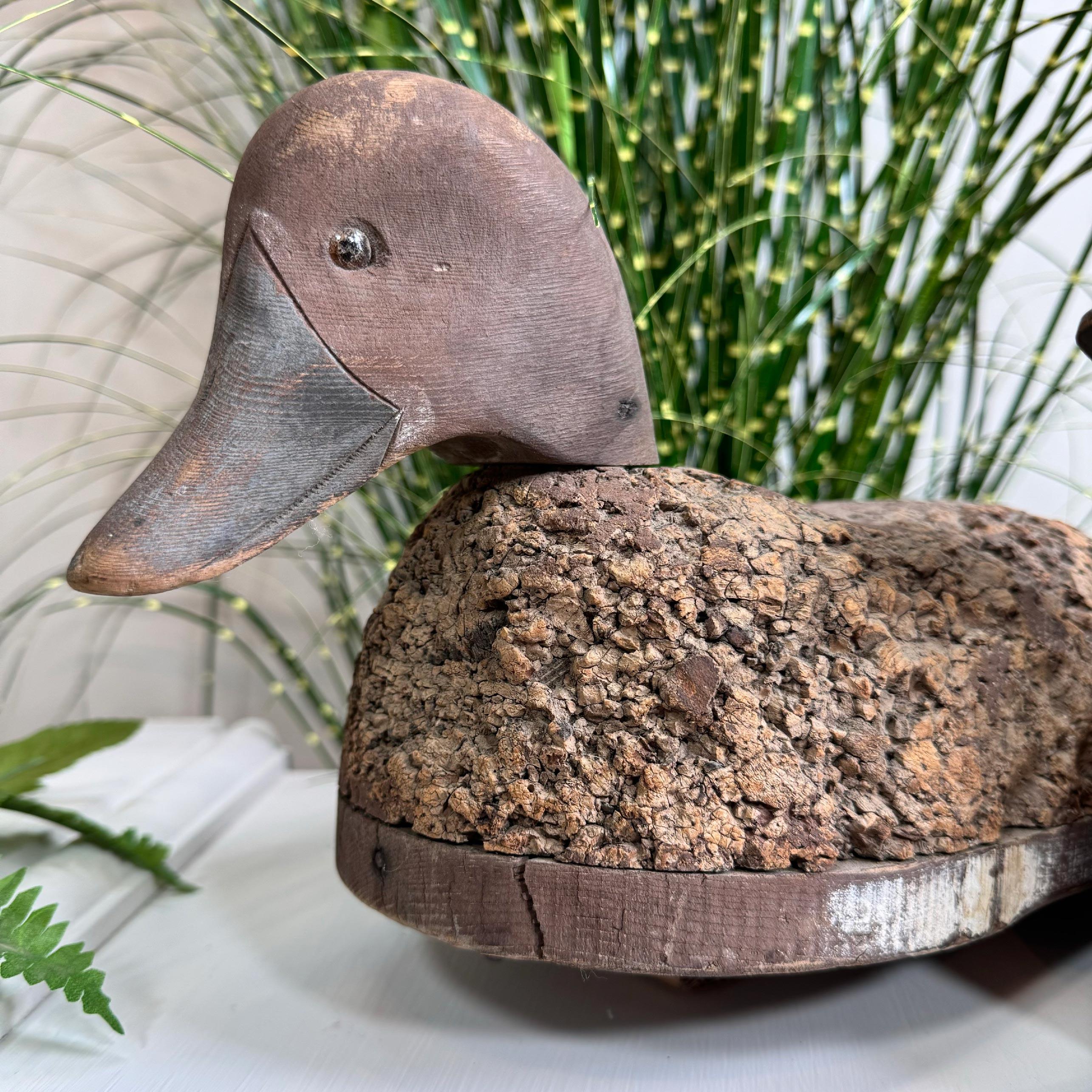 Pareja De Patos De Arte Popular De Principios Del Siglo XX Madera en venta
