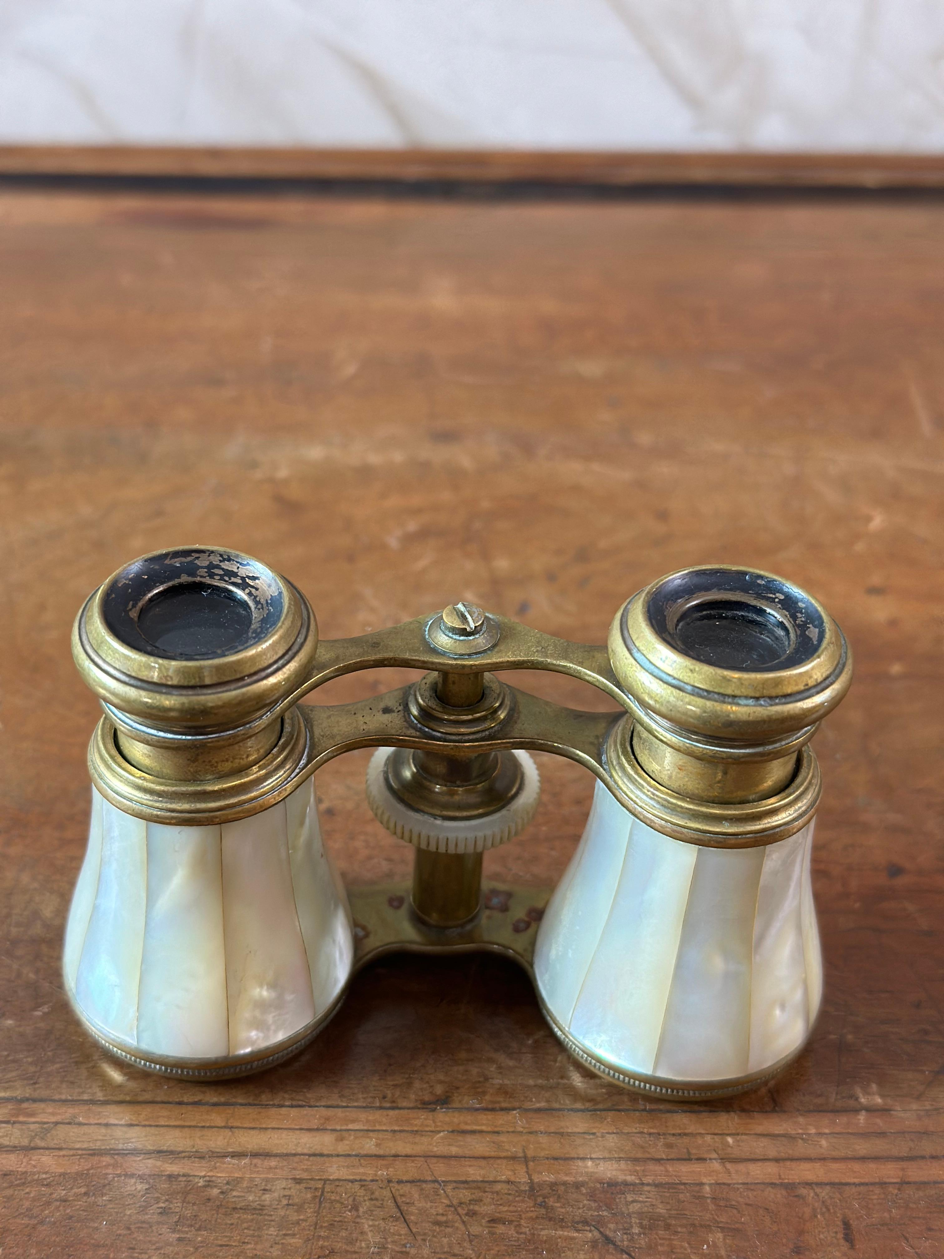 Pair of Early 20th century French brass Opera Glass, 1900s For Sale 5