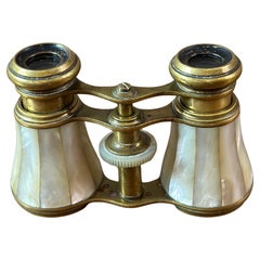 Pair of Early 20th century French brass Opera Glass, 1900s