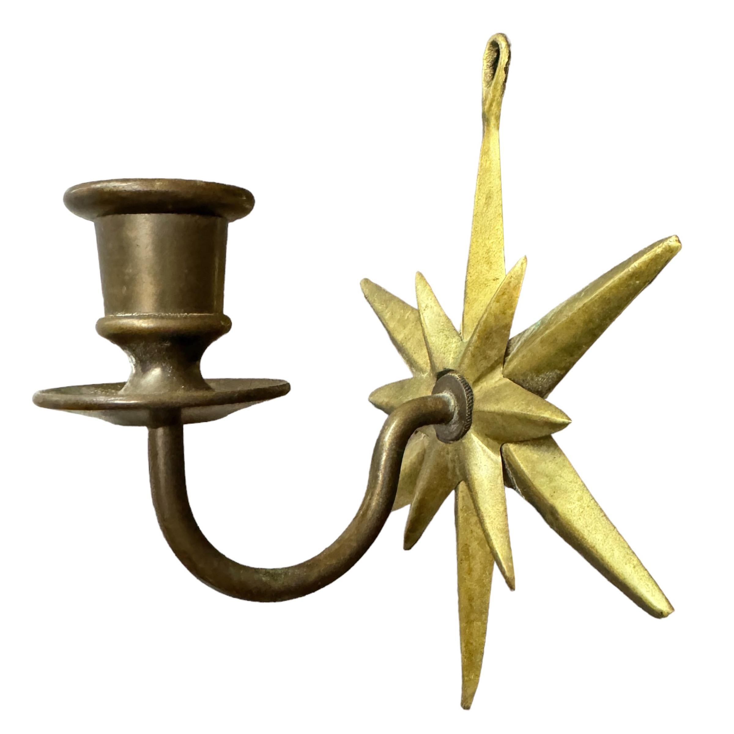 Pair of Early 20th Century French Bronze Candle Sconces For Sale 2