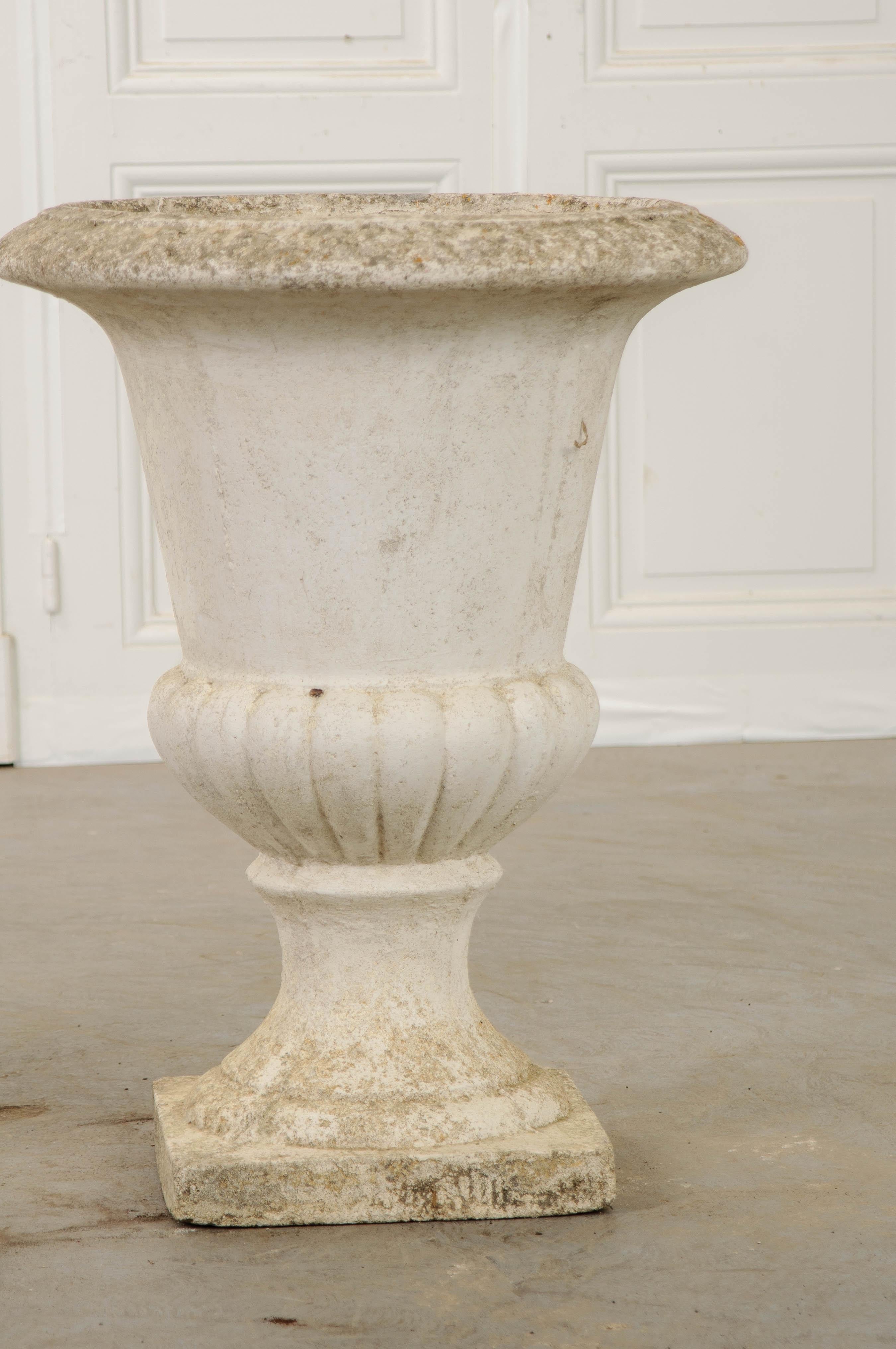 Pair of Early 20th Century French Cast Stone Planters 4