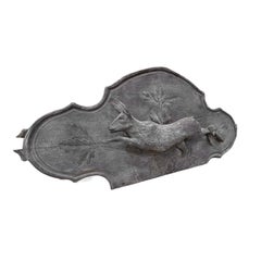 Pair of Early 20th Century French Deer Wall Relief in wood