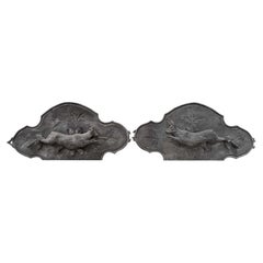 Pair of Early 20th Century French Deer Wall Relief in wood