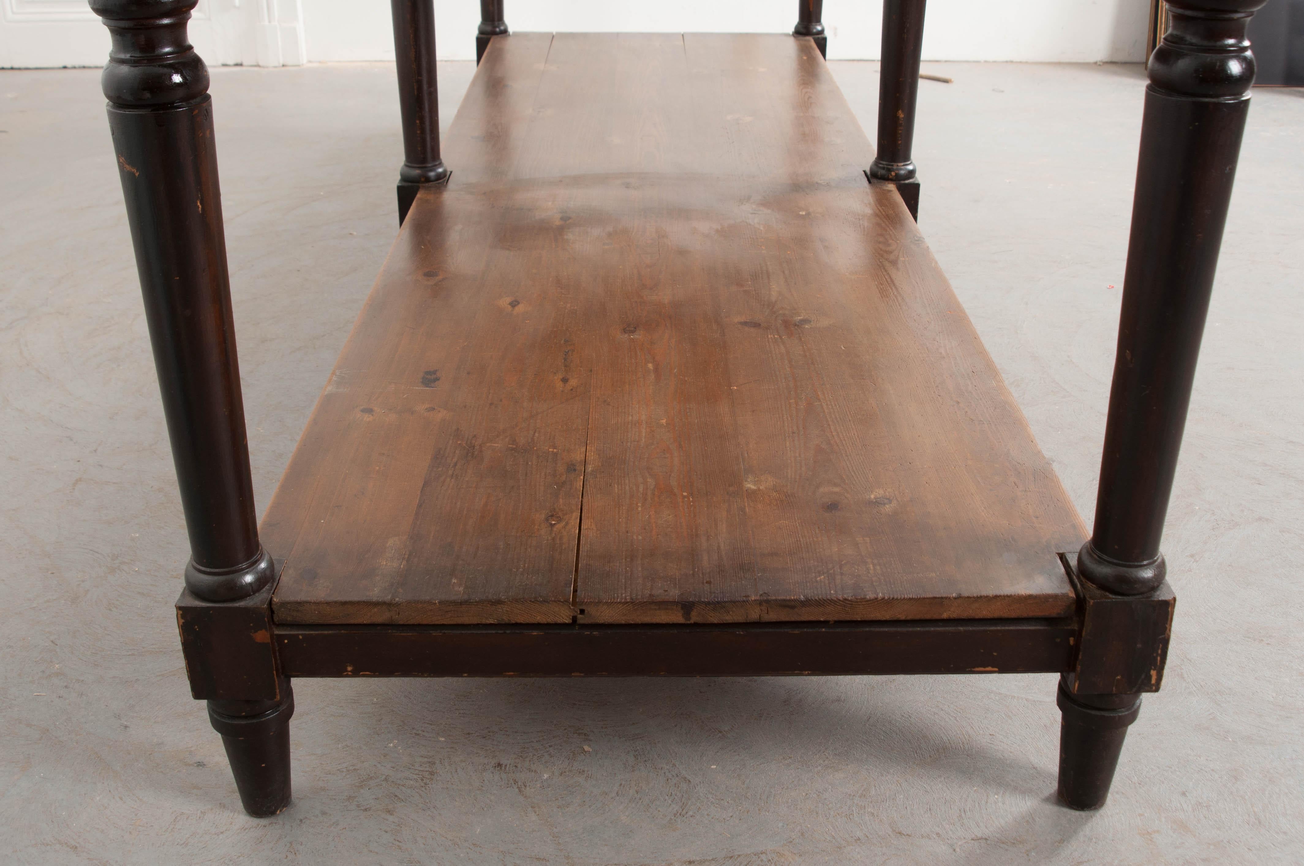 Hardwood Pair of Early 20th Century French Drapery Tables