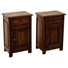 Pair of Early 20th Century French Louis XIV Style Oak Nightstands