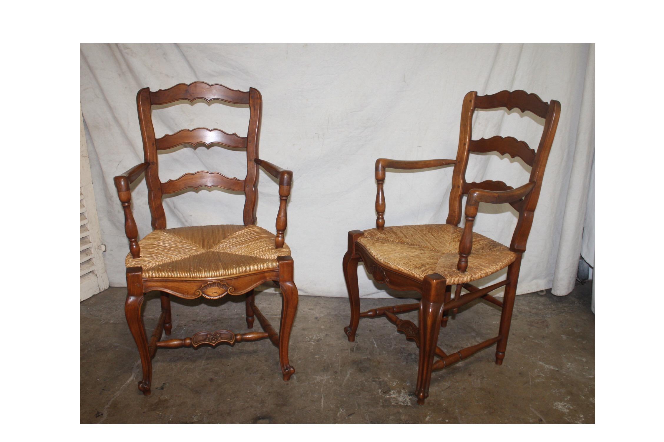 Pair of early 20th century French Provençal armchairs.