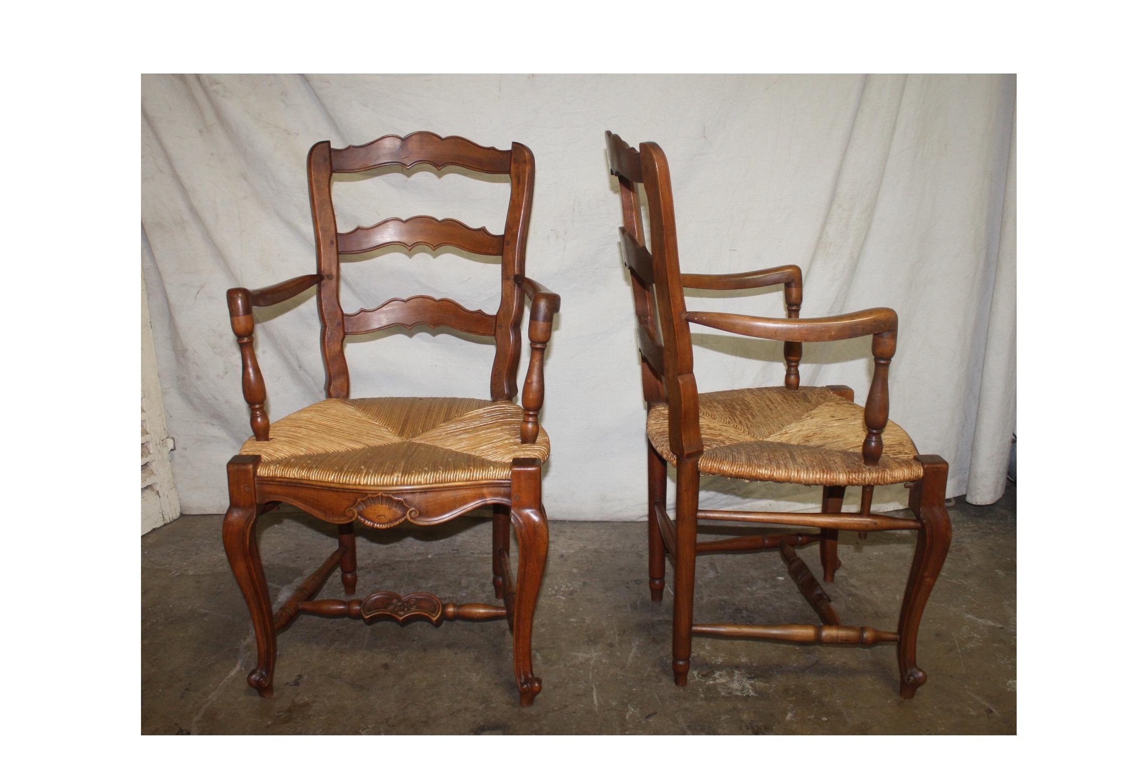 Pair of Early 20th Century French Provencal Armchairs In Good Condition In Stockbridge, GA