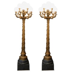 Pair of Early 20th Century French Torcheres