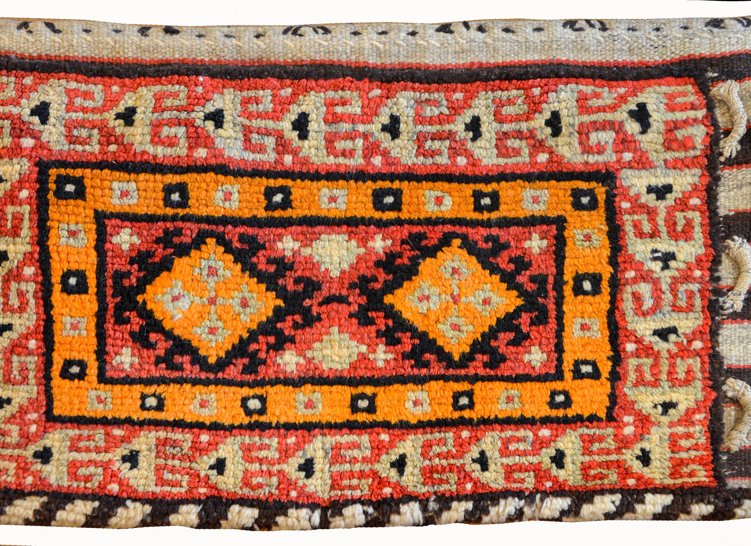 Persian Pair of Early 20th Century Gabbeh Grain Bag Rugs For Sale