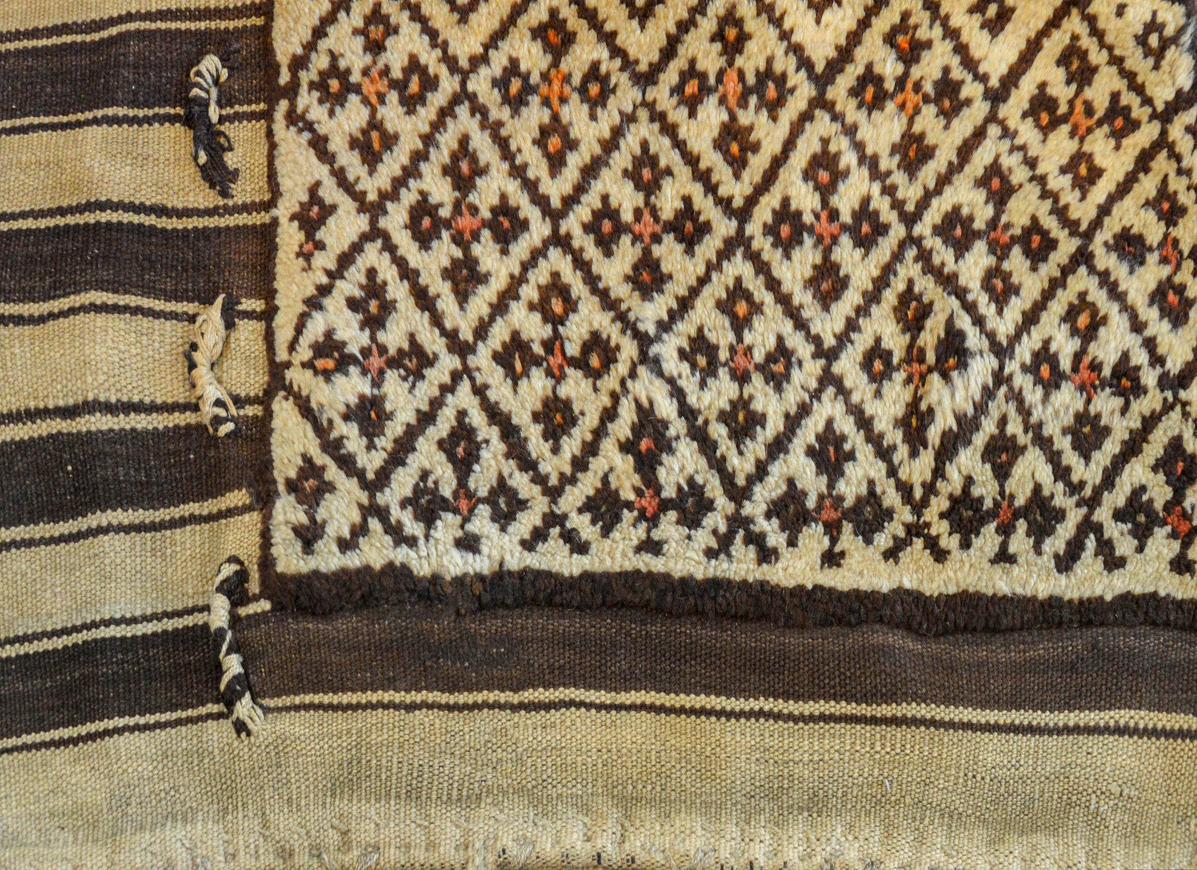 Wool Pair of Early 20th Century Gabbeh Grain Bags For Sale