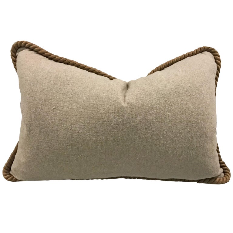 Pair Of Early 20th Century Hungarian Hook Rug Pillows For Sale At