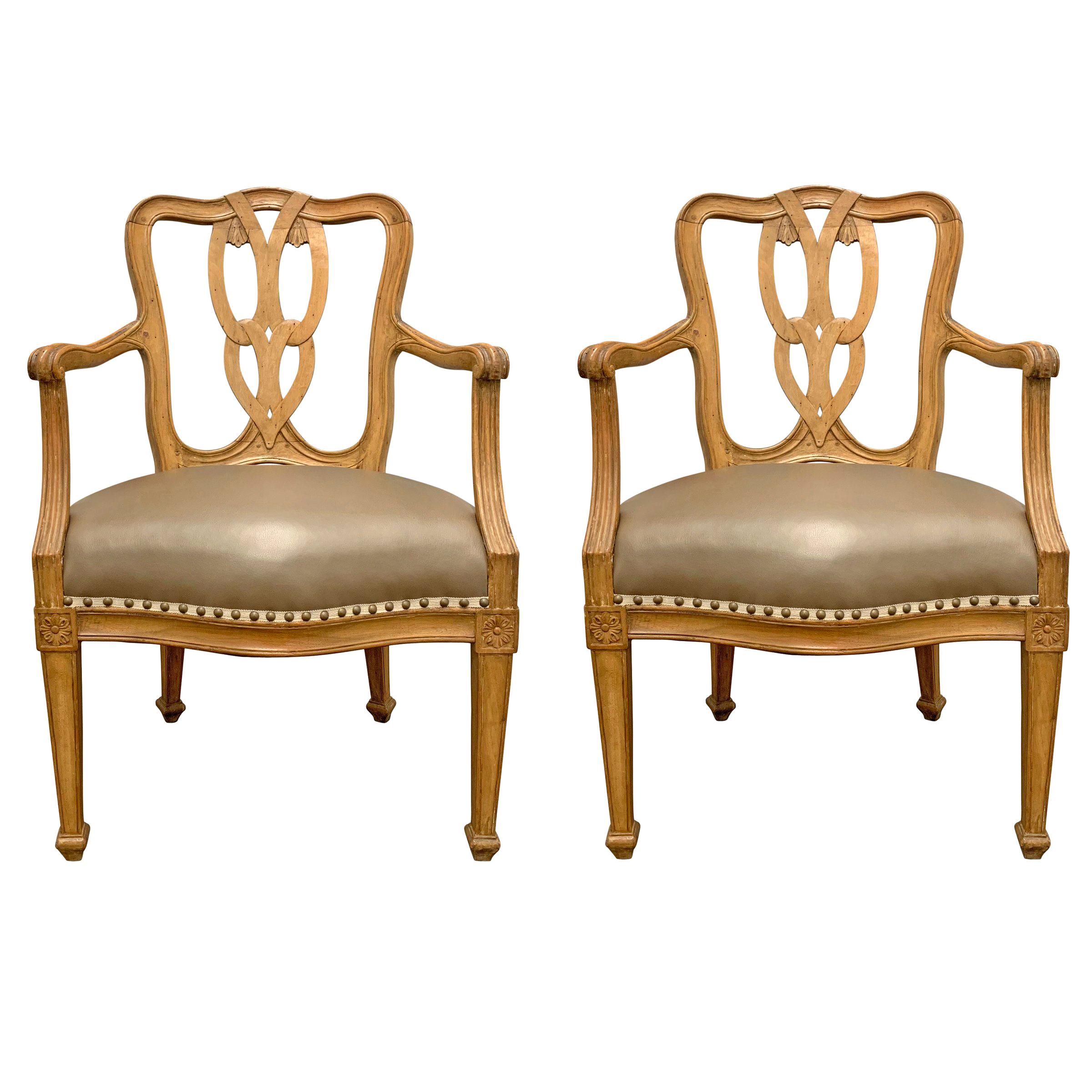 Pair of Early 20th Century Italian Armchairs