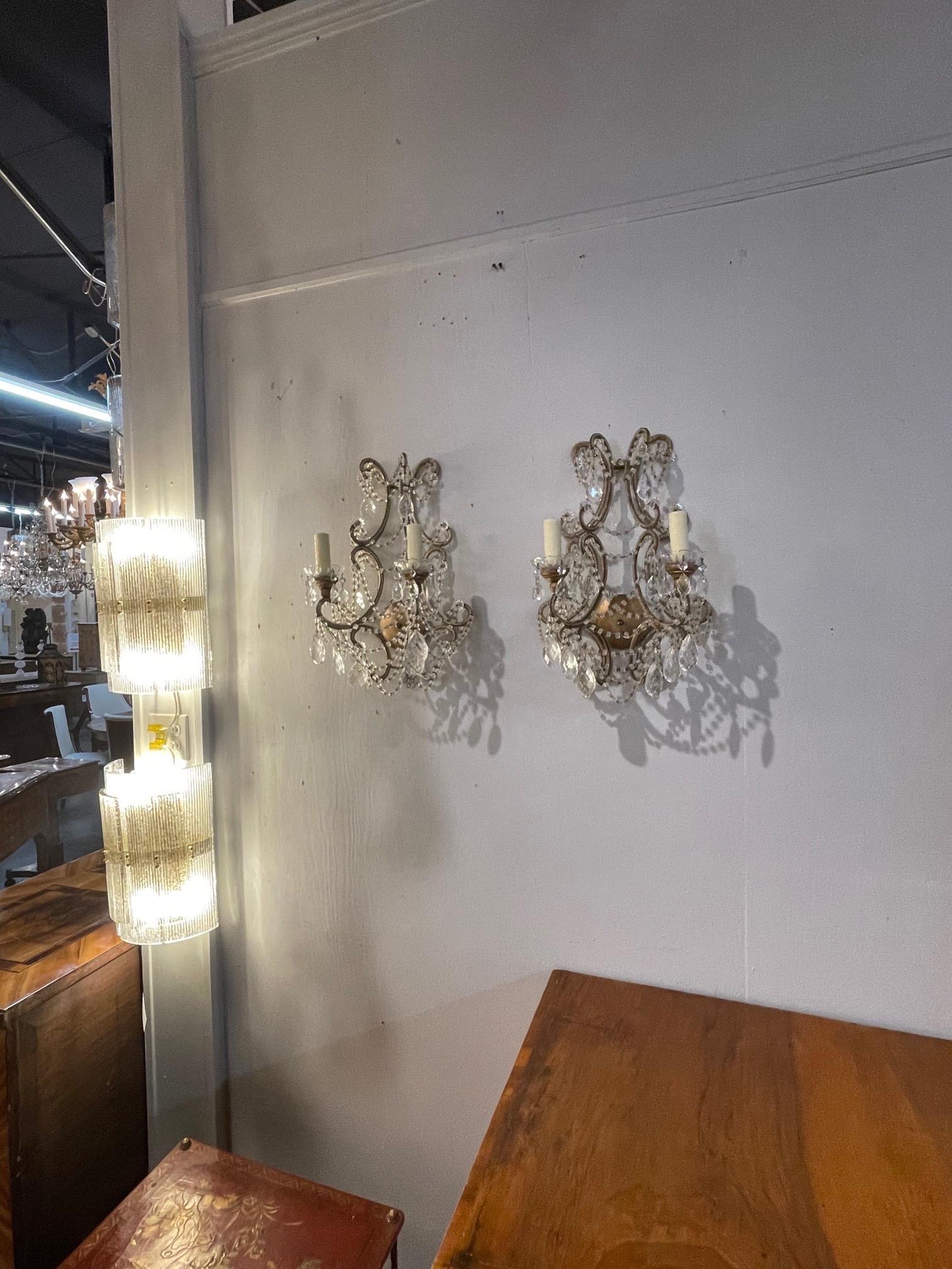 beaded wall sconces
