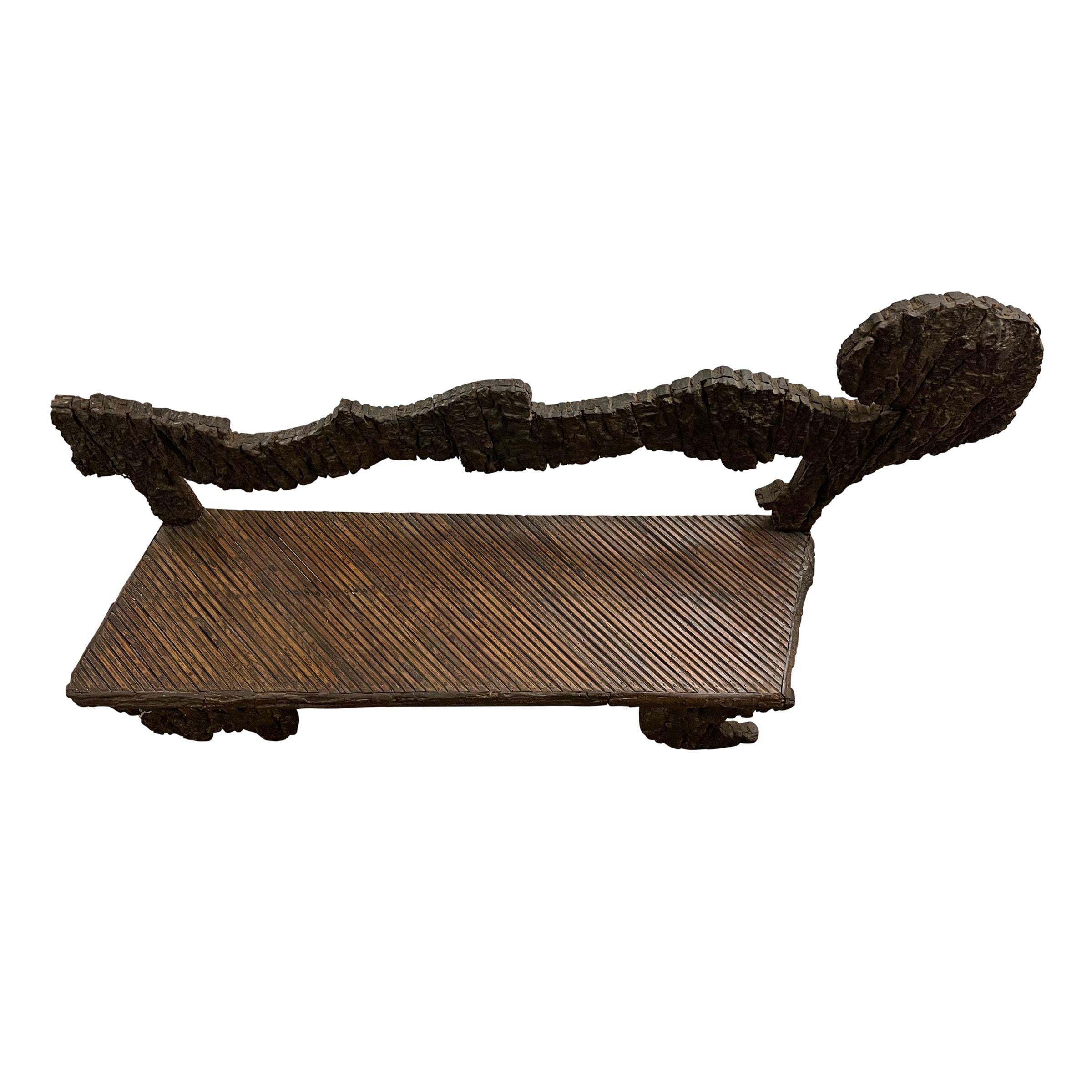 Pair of Early 20th Century Italian Benches from a Tyrolean Chalet For Sale 6