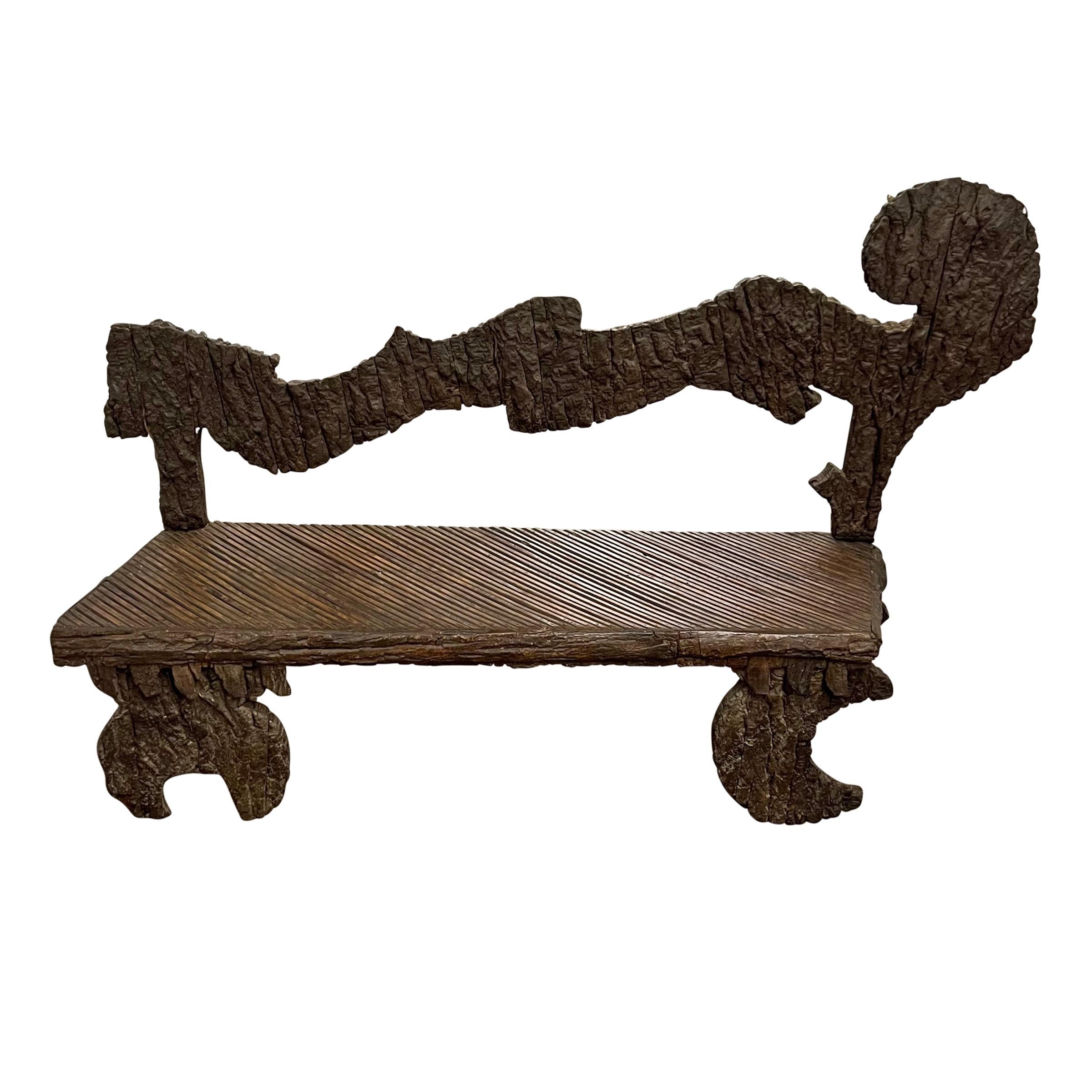 Pair of Early 20th Century Italian Benches from a Tyrolean Chalet For Sale 2