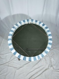 Pair of Early 20th Century Italian Blue Mirrors