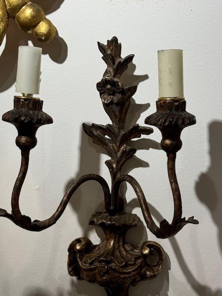 Coppia di sconsigliere in argento dorato dei primi del Novecento italiano In condizioni buone in vendita a Dallas, TX